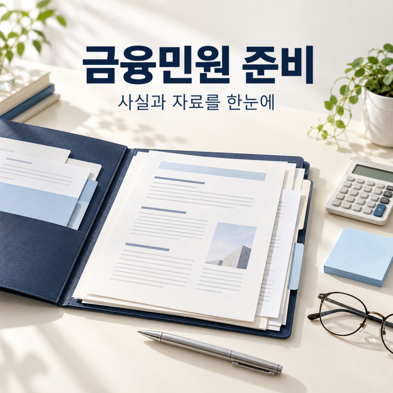 금감원 민원 신청, 접수 전 준비할 자료 5가지