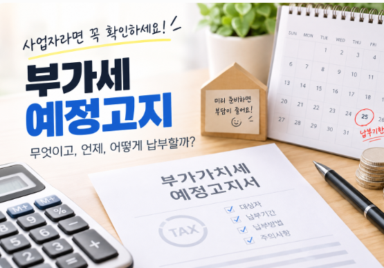 신고도 안 했는데 부가세 고지서가 왔다고? 10월25일 기한·분납 총정리