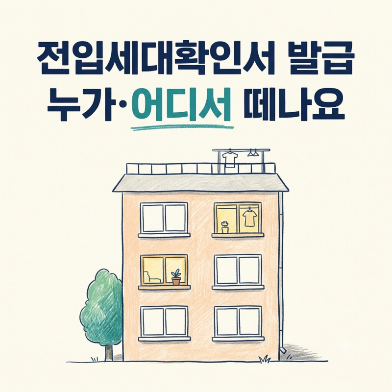 전입세대확인서 인터넷발급 되나요? 전입세대확인서 발급은 주민센터 방문이 답