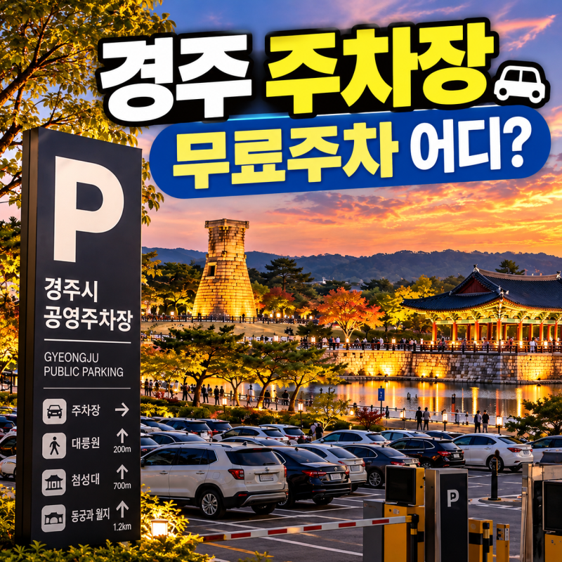 경주 주차장 총정리｜무료주차부터 황리단길·대릉원까지