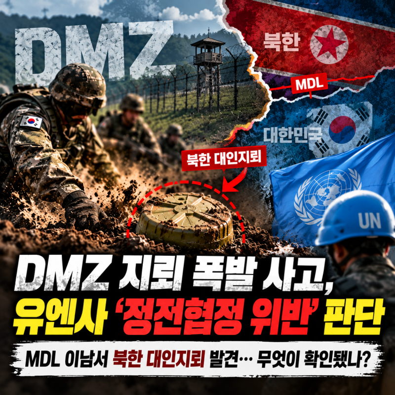 DMZ 지뢰 폭발 사고, 유엔사 정전협정 위반 판단｜북한 대인지뢰 어디서 발견됐나