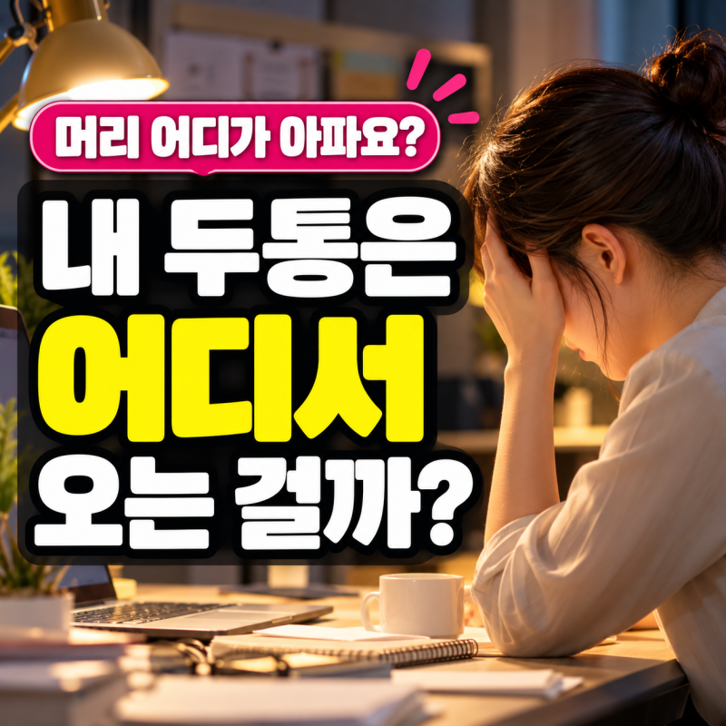 두통 부위별 원인, 이마·관자놀이·뒷목이 아픈 이유