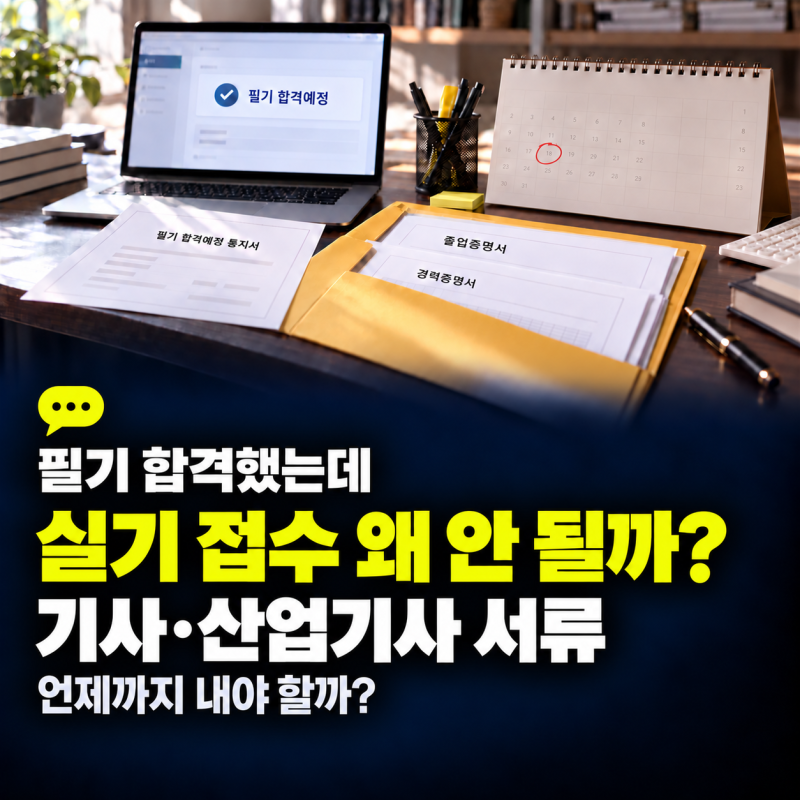 기사·산업기사 응시자격, 필기 합격 후 서류 때문에 막히는 이유