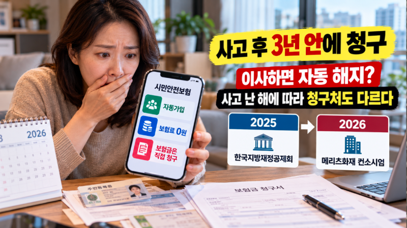 자동가입되는 시민안전보험 최대 2500만원? 보장금액, 청구처, 신청방법 총정리