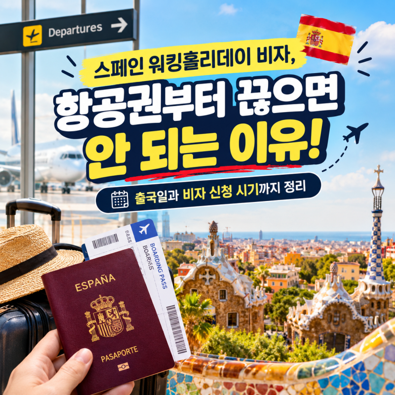 스페인 워킹홀리데이 비자, 항공권부터 끊으면 안 되는 이유! 출국일과 비자 신청 시기까지 ....