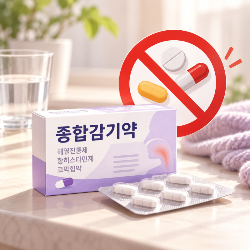 감기약과 함께 먹으면 안 되는 약, 종합감기약 복용 전 확인할 성분