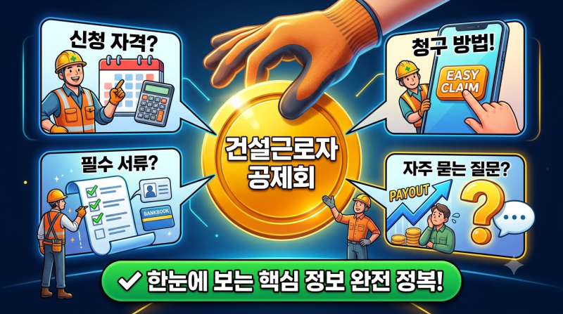 건설근로자 퇴직공제금 신청 방법 총정리 (모바일·온라인·필수 서류)
