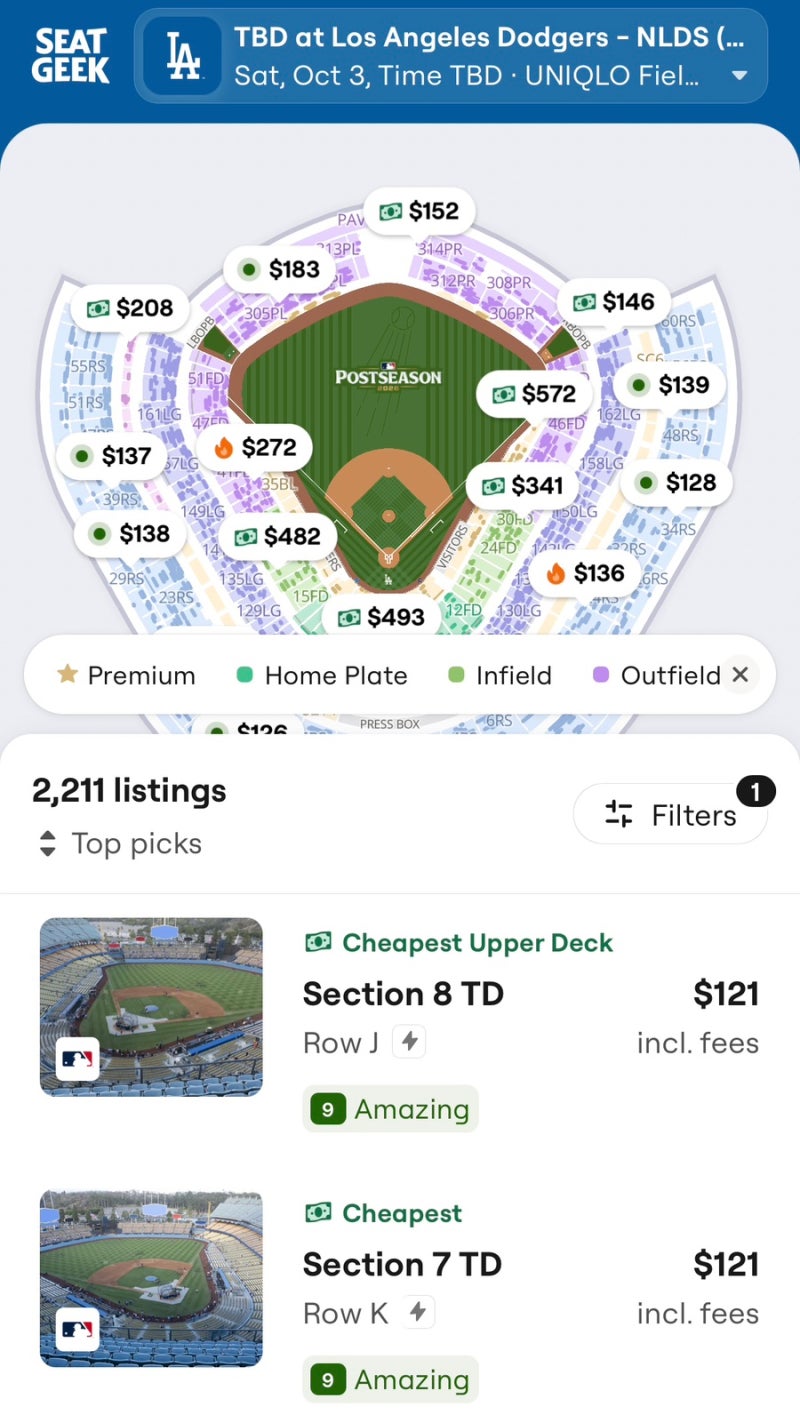 [LA 여행]LA 다저스 야구 경기 직관1️⃣ MLB 정가 이하 티켓 구입 방법(SeatGeek), 인기경기 예매 ....