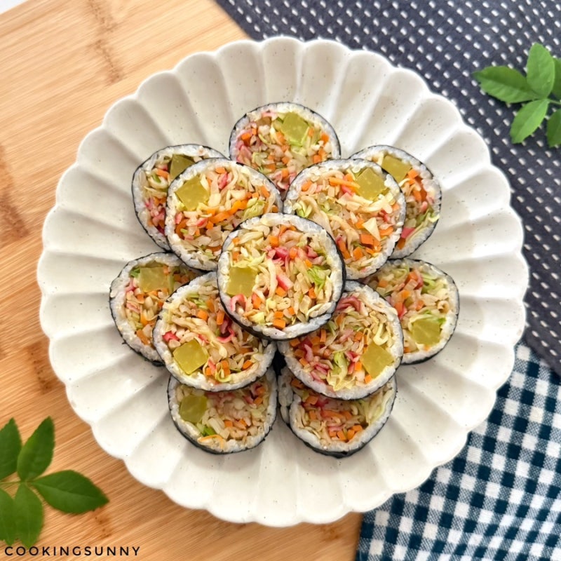 “양배추를 김밥에 듬뿍 넣어 보세요! 무조건 살 빠져요!” 살 안찌는 다이어트 맛살 양배추 ....