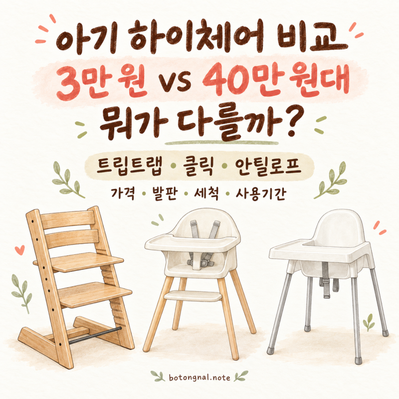 아기 하이체어 비교｜스토케 트립트랩·스토케 클릭·이케아 안틸로프 차이