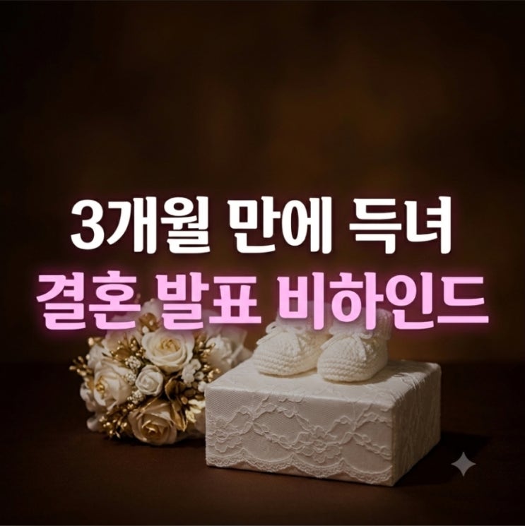결혼 발표할 때 이미 <b>임신</b> 중이었다? <b>정유성</b><b>서진용</b>, 3개월 만에 득....