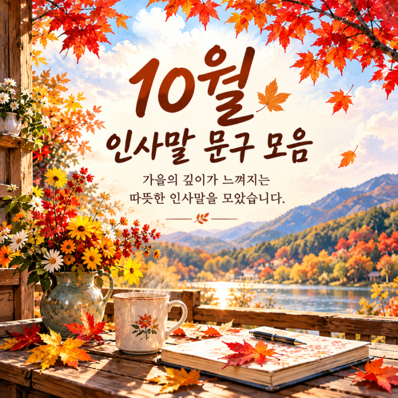 10월 인사말 문구 글귀 가을시추천 좋은시모음 좋은시구절