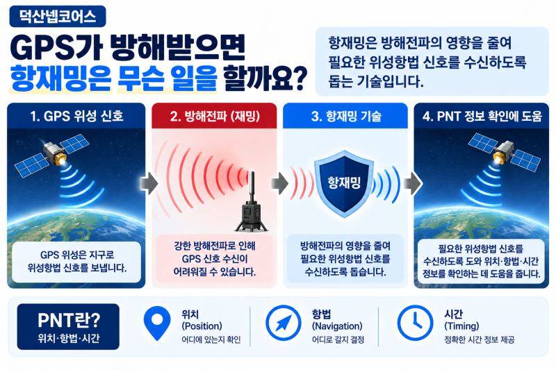 덕산넵코어스 — 항재밍·위성항법 기술이 실제 매출이 되는 과정