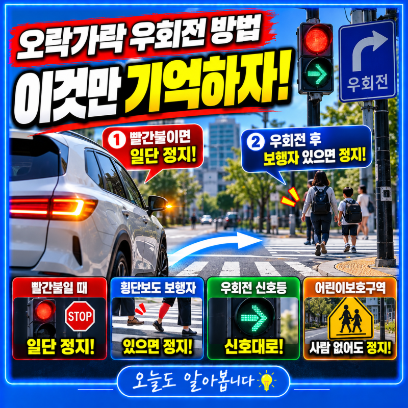오락가락 우회전 방법, 이것만 기억하자! 2026년 기준 완벽 정리