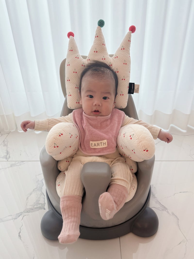 에시앙 범보의자 사용후기｜아기 앉는 시기, 앉기 연습 방법
