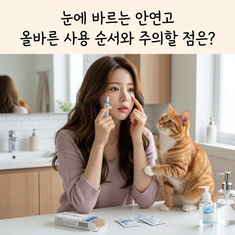 눈에 바르는 안연고 올바른 사용 순서와 주의할 점은?