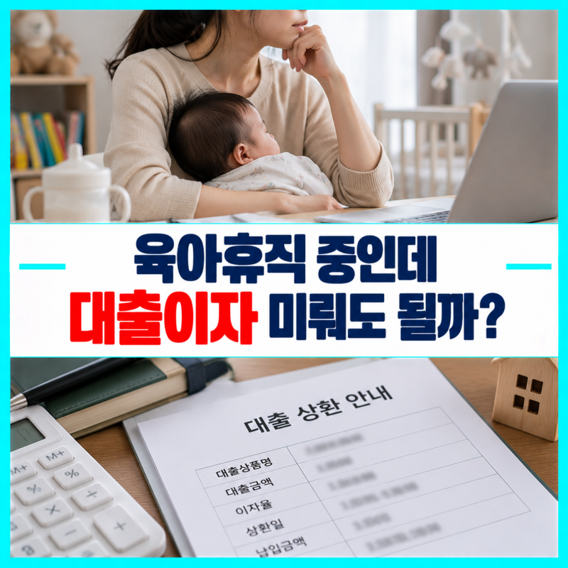 육아휴직 중 보험계약대출 이자를 못 내면 연체될까? 이자상환유예 확인하기