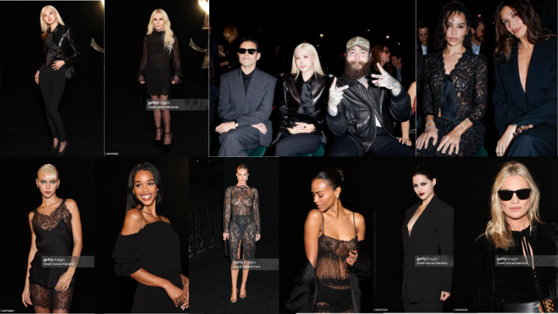 생로랑 saint laurent ss 27 show에 참석한 셀럽들!(로제, 전지현, 조 크라비츠, 조 샐다나, 헤일리 ....
