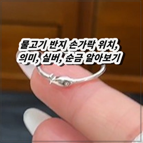 물고기 반지 손가락 위치, 의미, 실버, 순금 알아보기