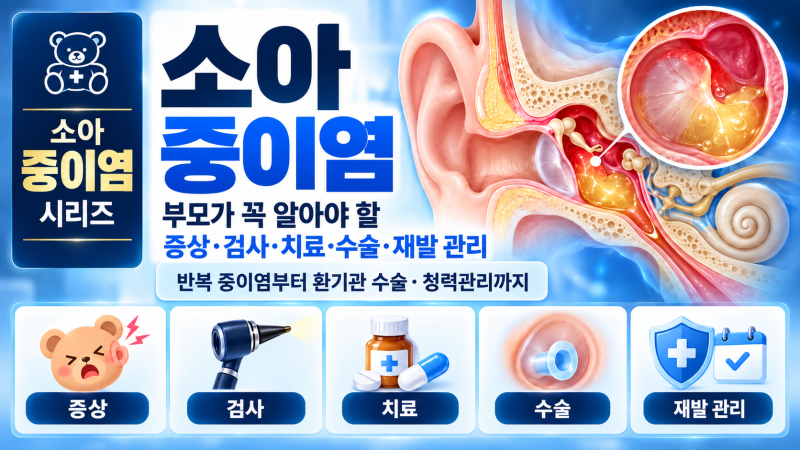소아 중이염 No.2｜아이가 귀를 자꾸 만지고 보챈다면? 초기증상·고열·야간통증·감기와 구....