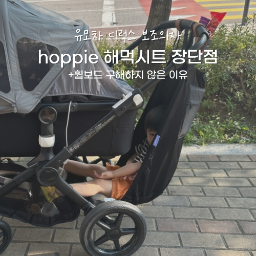 유모차 보조의자 추천, 둘째 태어나고 휠보드 대신 해먹형 구매한 이유와 후기