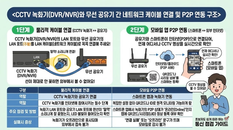 CCTV 스마트폰 연동 안됨? 앱 모바일 연결 끊김 및 먹통 해결 4가지
