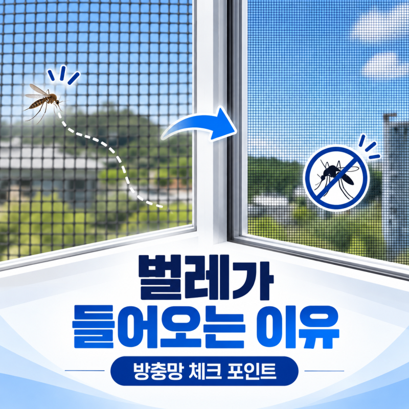 방충망 교체, 벌레가 실내로 들어오는 이유와 제대로 막는 방법
