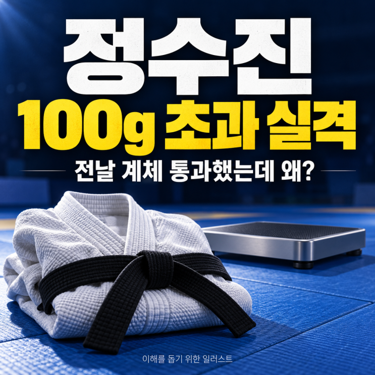 <b>정수진</b> 100g 초과 실격전날 <b>계체</b> 통과했는데 왜?
