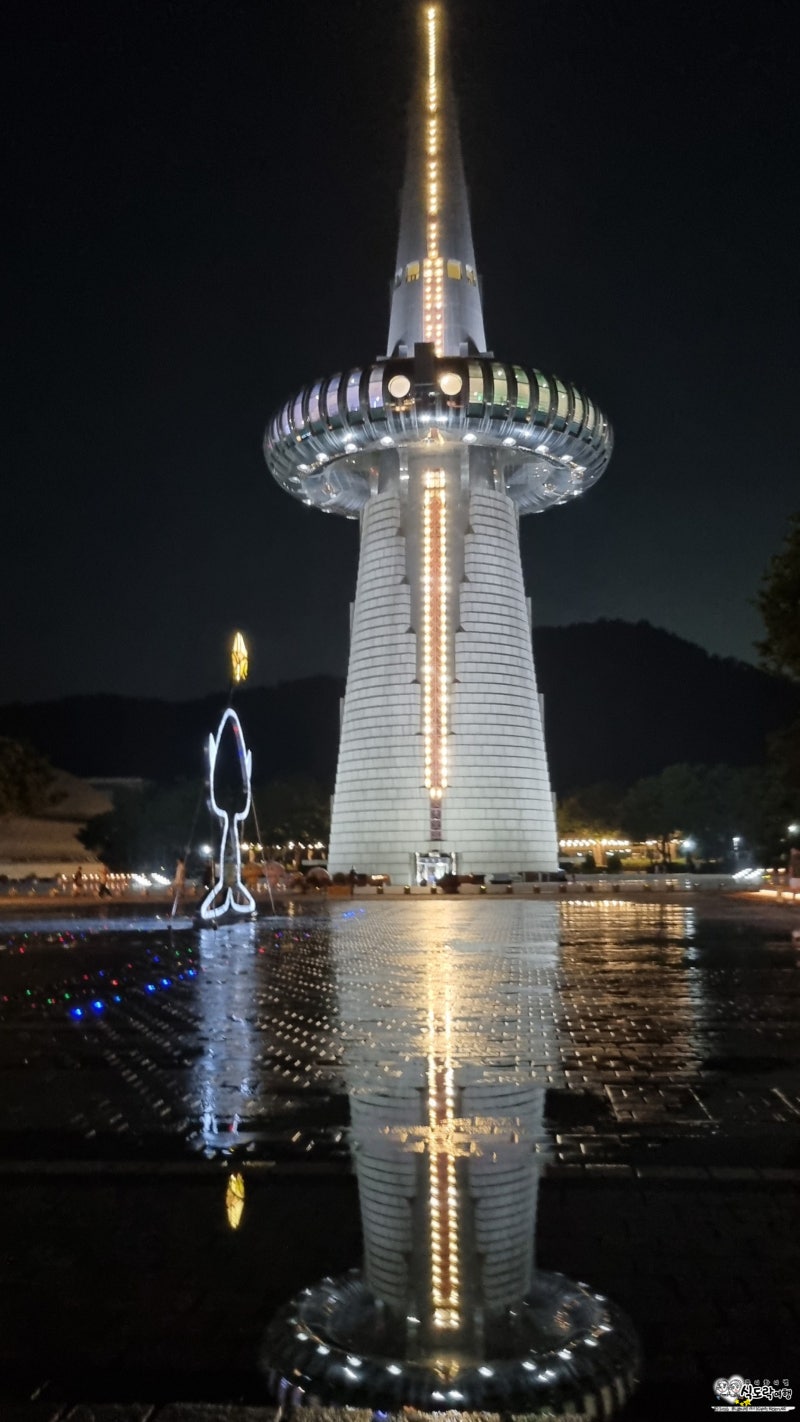 대전 야경명소 한빛탑 음악분수 가을데이트 추천