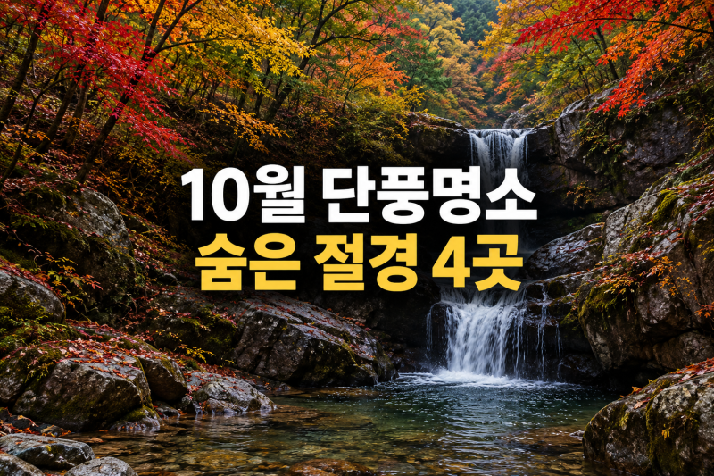10월 아는 사람만 몰래 가는 단풍이 절경인 숨은 국내 여행지 BEST4