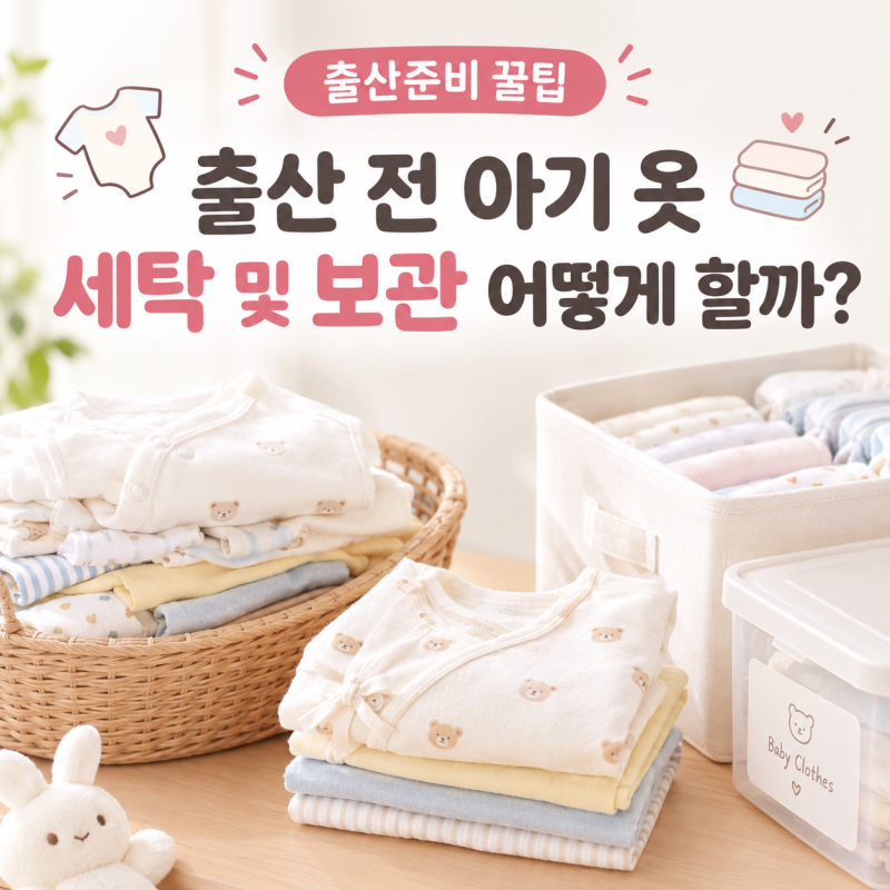 출산준비 꿀팁│출산 전 아기 옷 세탁 및 보관 어떻게 할까?