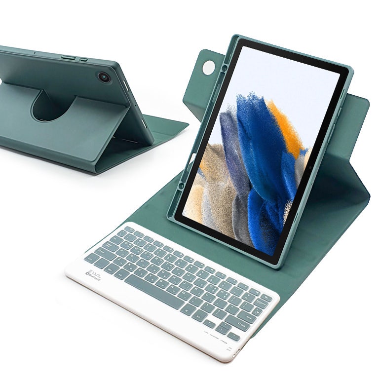 갤럭시탭A8 2022 10.5 콤비 회전 블루투스 키보드 북커버 케이스 X200 X205
