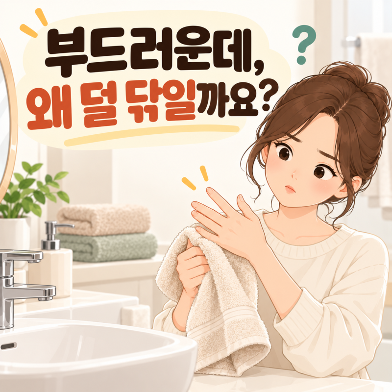 뻣뻣한 수건 때문에 넣은 섬유유연제, 물기는 왜 덜 닦일까요?