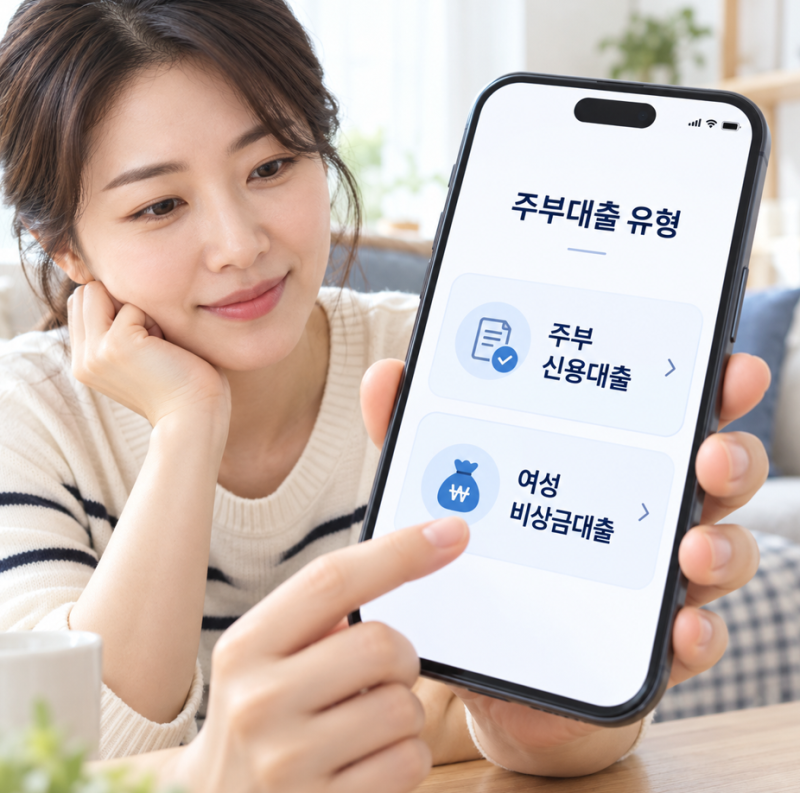 저축은행 주부대출 한도와 금리 확인