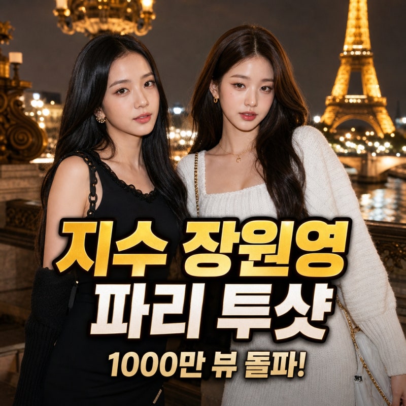 지수 장원영 디올쇼 투샷, 조회수 1000만 돌파하며 글로벌 트렌드 1위 찍은 결정적 장면