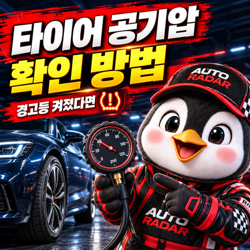 타이어 공기압 확인 방법 4가지｜경고등이 켜졌을 때 먼저 할 일
