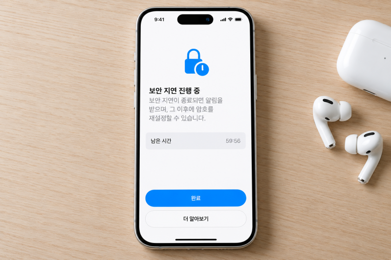 아이폰 보안 지연 1시간 끄기 ( 해제 방법은? )