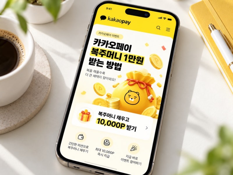 카카오페이 복주머니 1만원 받는 방법, 친구초대 몇 명? 10월 2일까지