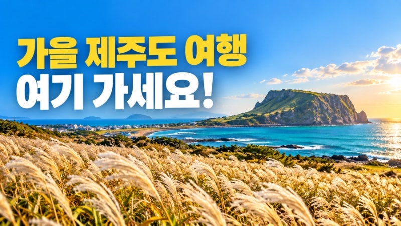 가을 제주도 여행 추천지 5곳｜억새·오름·숲·해안까지