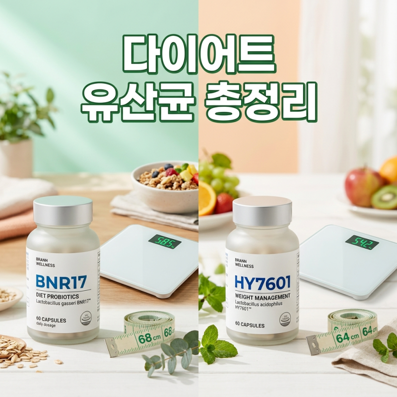 다이어트 유산균 BNR17 vs HY7601 차이점, 나에게 맞는 선택법과 올바른 복용법 총정리