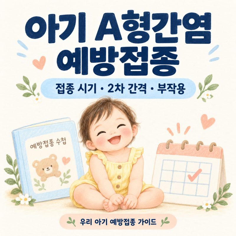 아기 A형간염 예방접종 시기와 부작용｜1차·2차 간격과 무료접종 안내