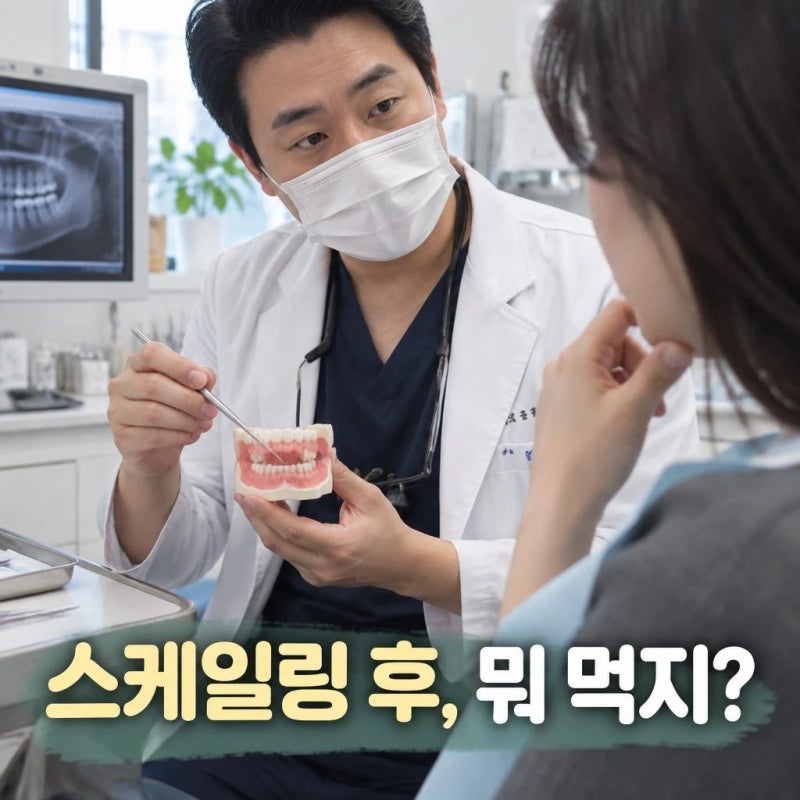 스케일링후 식사 주의사항과 잇몸 관리 핵심