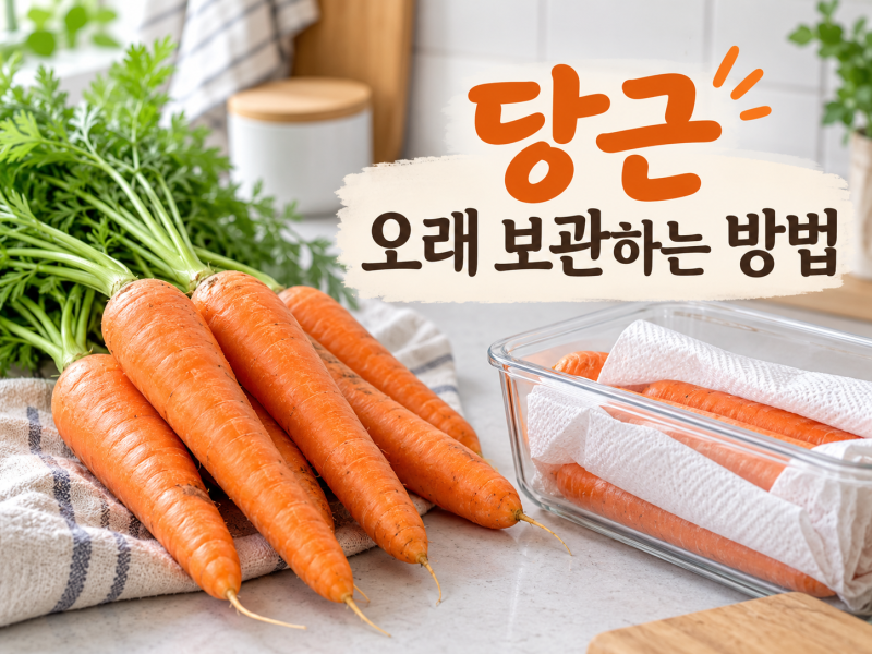 당근 오래 보관하는 방법