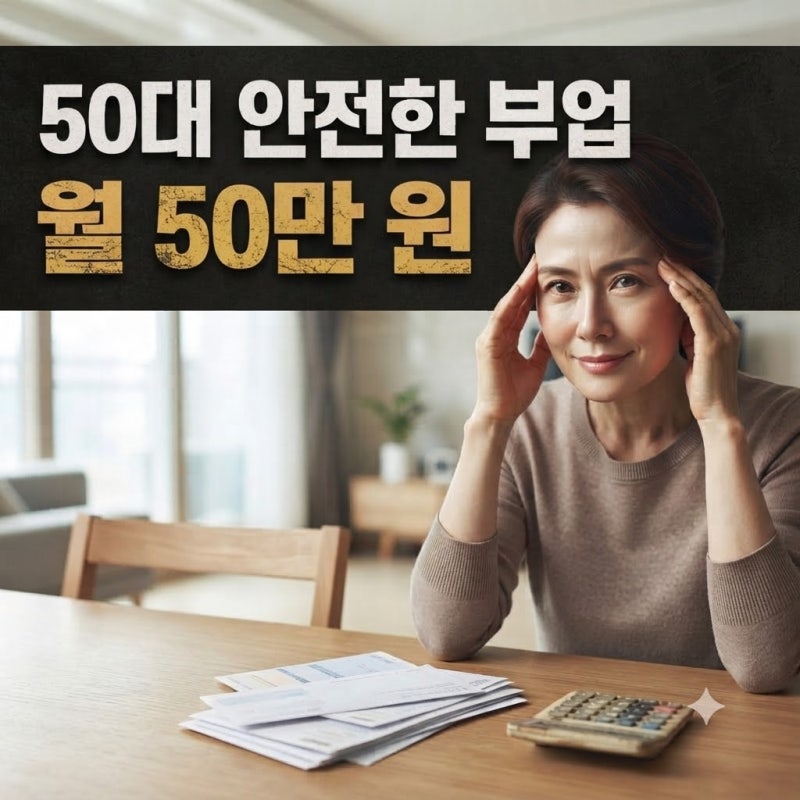 "월 50만 원이라도 더 벌려면..." 50대에 당장 시작할 수 있는 안전한 부업 2가지