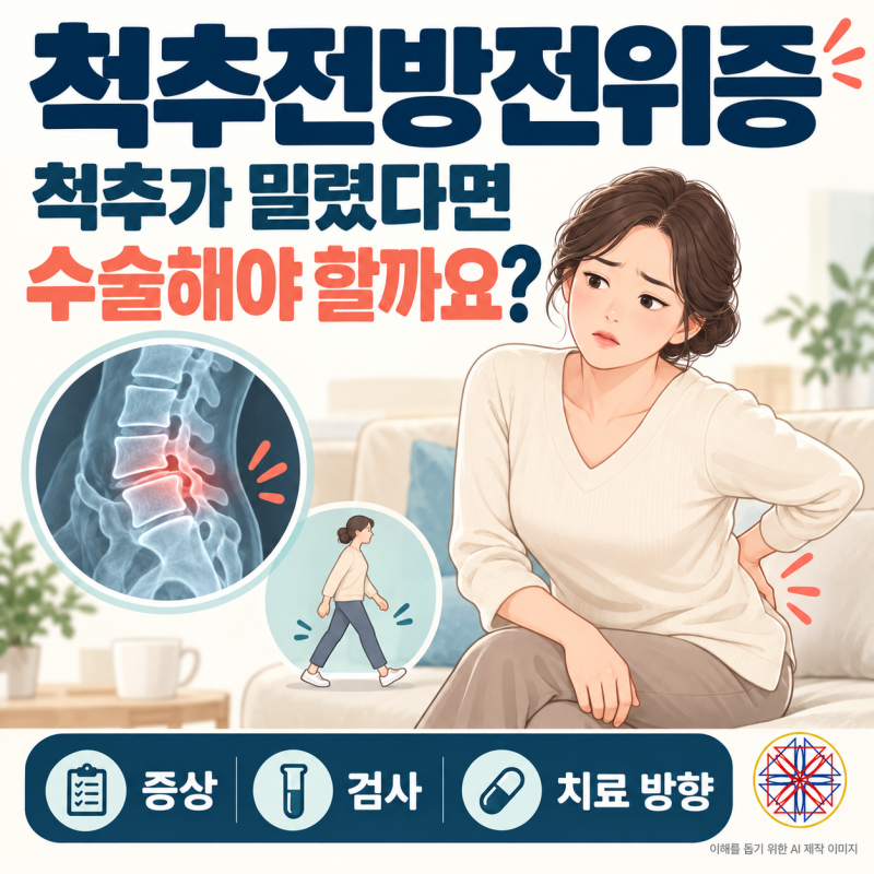 척추전방전위증, 척추가 밀렸다면 수술해야 할까요?｜청담동한의원