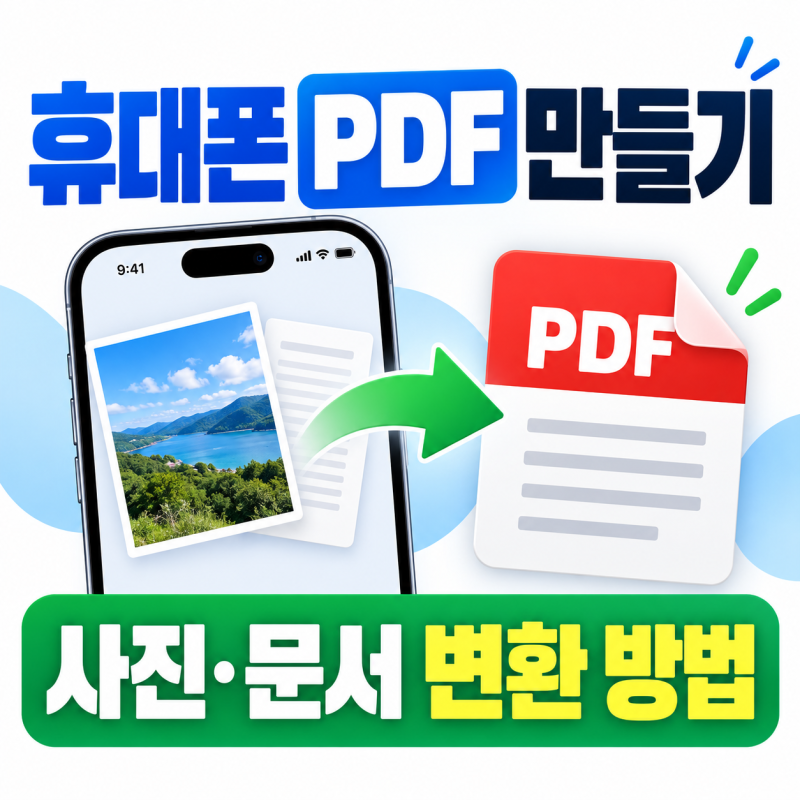휴대폰에서 PDF 파일 만드는 방법, 사진·문서 PDF 변환하기
