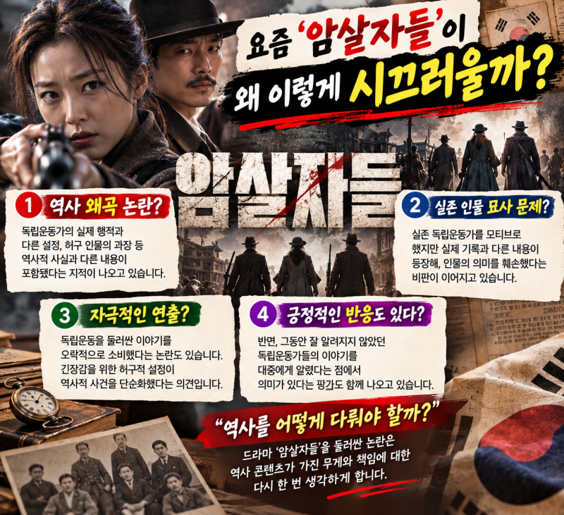 암살자들 역사왜곡 논란, 영화에서 무엇을 다뤘길래?