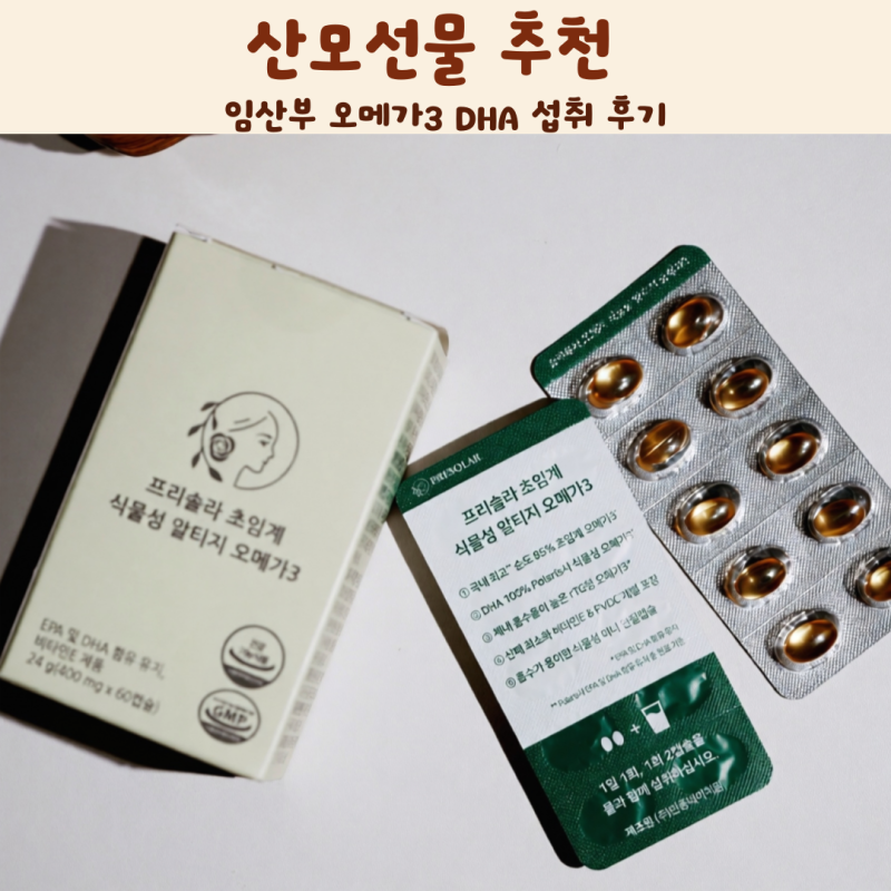산모선물 추천 임산부 오메가3 DHA 섭취 후기