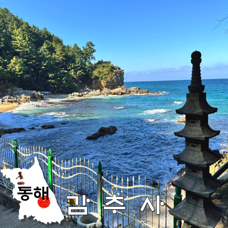 동해 감추사 절 가는 법! 파도 소리 가득한 강원도 바다 사찰 여행지