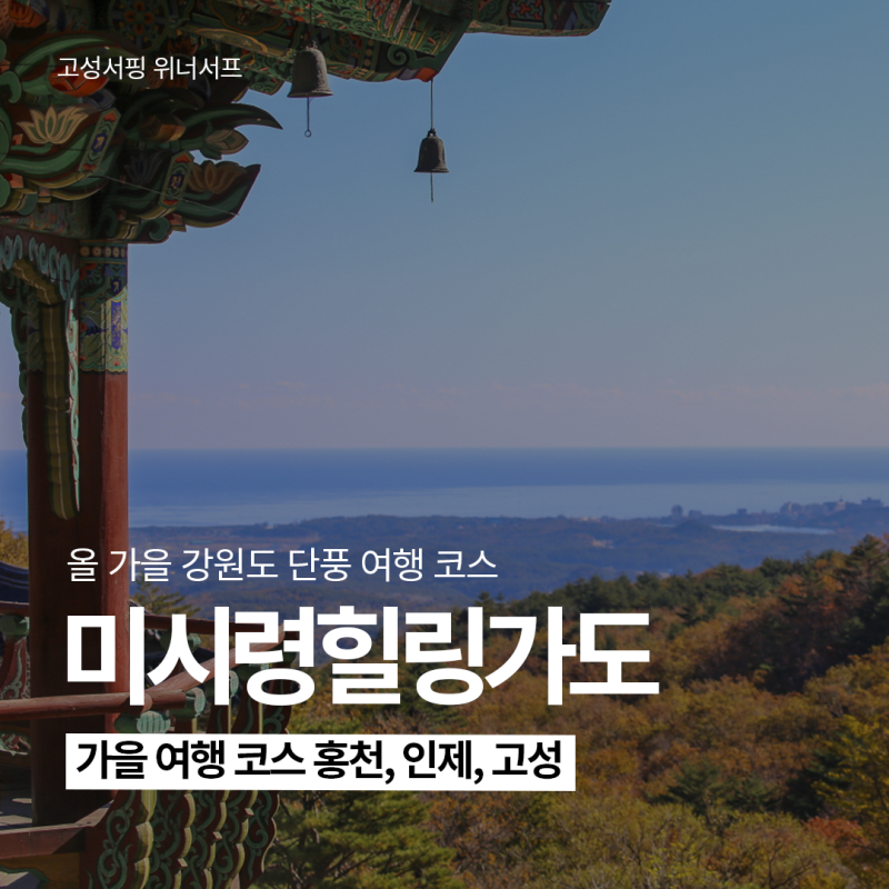 미시령 힐링가도 강원도 여행 코스 홍천 인제 단풍길부터 고성 사찰까지